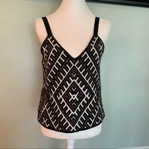 Chloe Oliver heavy embroidered sleeveless top